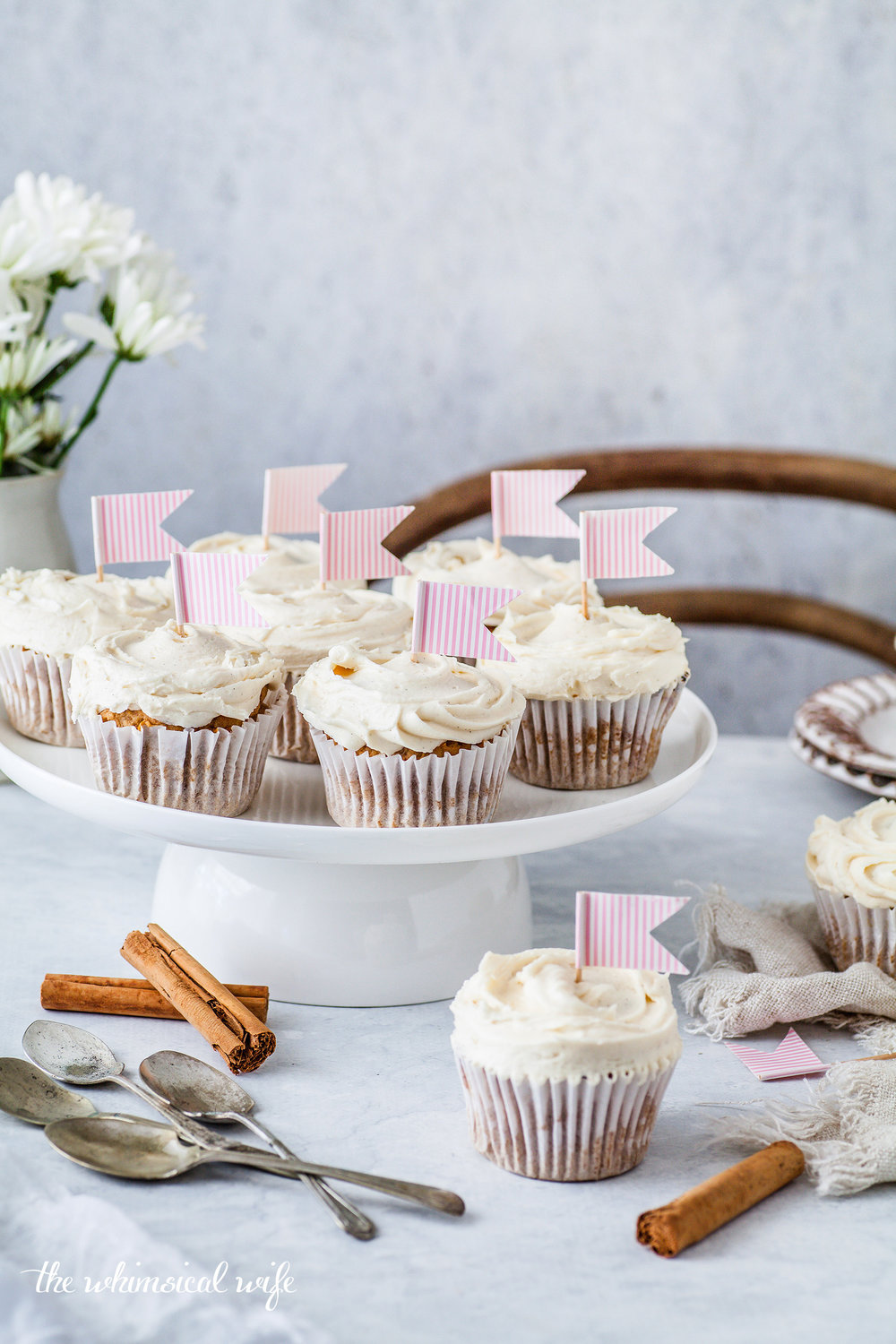 30 Cakes In 30 Days | 7. Chai Cupcakes With Honey Buttercream {GF, DF, Vegan & Nut Free} | The Whimsical Wife
